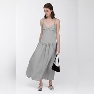Oak + Fort | Drop-Waist Dress with Metal Eyelets